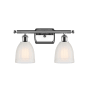 Innovations Lighting Brookfield 2 Light 16" Wide Bathroom Vanity Light Polished Chrome / White