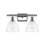 Innovations Lighting Bristol 2 Light 18" Wide Vanity Light Polished Chrome / Clear