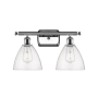 Innovations Lighting Bristol 2 Light 18" Wide Vanity Light Polished Chrome / Seedy