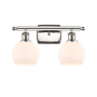 Innovations Lighting Athens 2 Light 16" Wide Vanity Light Polished Nickel / Matte White