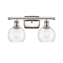 Innovations Lighting Athens 2 Light 16" Wide Vanity Light Polished Nickel / Clear