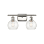 Innovations Lighting Athens 2 Light 16" Wide Vanity Light Polished Nickel / Seedy