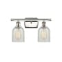 Innovations Lighting Caledonia 2 Light 16" Wide Bathroom Vanity Light Polished Nickel / Mouchette