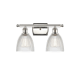 Innovations Lighting Castile 2 Light 16" Wide Bathroom Vanity Light Polished Nickel / Clear