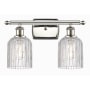 Innovations Lighting Bridal Veil 2 Light 15" Wide Vanity Light Polished Nickel / Clear