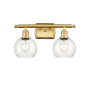 Innovations Lighting Athens 2 Light 16" Wide Vanity Light Satin Gold / Seedy