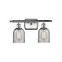 Innovations Lighting Caledonia 2 Light 16" Wide Bathroom Vanity Light Brushed Satin Nickel / Charcoal