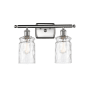 Innovations Lighting Candor 2 Light 16" Wide Bathroom Vanity Light Brushed Satin Nickel / Clear Waterglass