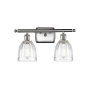 Innovations Lighting Brookfield 2 Light 16" Wide Bathroom Vanity Light Brushed Satin Nickel / Clear