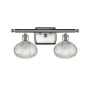 Innovations Lighting Ithaca 2 Light 16" Wide Vanity Light Brushed Satin Nickel / Clear Ithaca