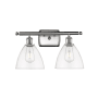 Innovations Lighting Bristol 2 Light 18" Wide Vanity Light Brushed Satin Nickel / Clear