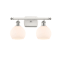 Innovations Lighting Athens 2 Light 16" Wide Vanity Light White and Polished Chrome / Matte White