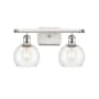 Innovations Lighting Athens 2 Light 16" Wide Vanity Light White and Polished Chrome / Clear