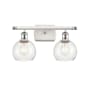 Innovations Lighting Athens 2 Light 16" Wide Vanity Light White and Polished Chrome / Seedy