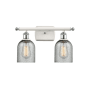 Innovations Lighting Caledonia 2 Light 16" Wide Bathroom Vanity Light White and Polished Chrome / Charcoal
