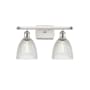 Innovations Lighting Castile 2 Light 16" Wide Bathroom Vanity Light White and Polished Chrome / Clear