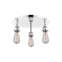 Innovations Lighting Ballston 3 Light 12" Wide Flush Mount Ceiling Fixture Polished Chrome