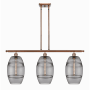 Innovations Lighting Vaz 3 Light 36" Wide Linear Pendant Antique Copper / Smoked