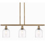 Innovations Lighting Bella 3 Light 36" Wide Linear Pendant Brushed Brass / Clear