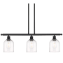 Innovations Lighting Bella 3 Light 36" Wide Linear Pendant Matte Black / Clear