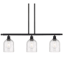 Innovations Lighting Bella 3 Light 36" Wide Linear Pendant Matte Black / Seedy