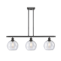 Innovations Lighting Athens 3 Light 36" Wide Linear Pendant Oil Rubbed Bronze / Seedy