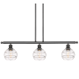 Innovations Lighting Rochester 3 Light 36" Wide Linear Pendant Oil Rubbed Bronze / Clear