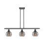 Innovations Lighting Rochester 3 Light 36" Wide Linear Pendant Oil Rubbed Bronze / Smoked