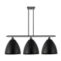 Innovations Lighting Bristol 3 Light 39" Wide Linear Pendant Oil Rubbed Bronze