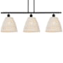 Innovations Lighting Bristol Natural 3 Light 36" Wide Linear Pendant Oil Rubbed Bronze / Natural