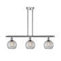 Innovations Lighting Athens 3 Light 36" Wide Linear Pendant Polished Chrome / Clear