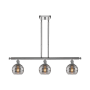 Innovations Lighting Rochester 3 Light 36" Wide Linear Pendant Polished Chrome / Smoked