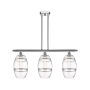 Innovations Lighting Vaz 3 Light 36" Wide Linear Pendant Polished Chrome / Clear