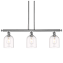 Innovations Lighting Bella 3 Light 36" Wide Linear Pendant Polished Chrome / Clear