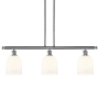 Innovations Lighting Bella 3 Light 36" Wide Linear Pendant Polished Chrome / Gloss White