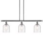 Innovations Lighting Bella 3 Light 36" Wide Linear Pendant Polished Chrome / Seedy