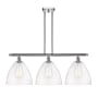 Innovations Lighting Bristol 3 Light 39" Wide Linear Pendant Polished Chrome / Clear