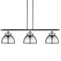 Innovations Lighting Adirondack 3 Light 36" Wide Linear Pendant Polished Chrome