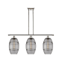 Innovations Lighting Vaz 3 Light 36" Wide Linear Pendant Polished Nickel / Smoked