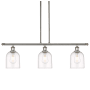 Innovations Lighting Bella 3 Light 36" Wide Linear Pendant Polished Nickel / Clear