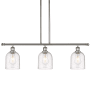 Innovations Lighting Bella 3 Light 36" Wide Linear Pendant Polished Nickel / Seedy