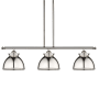 Innovations Lighting Adirondack 3 Light 36" Wide Linear Pendant Polished Nickel
