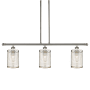 Innovations Lighting Nestbrook 3 Light 36" Wide Cage Linear Pendant Polished Nickel