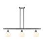 Innovations Lighting White Venetian 3 Light 36" Wide Pendant Brushed Satin Nickel / White Venetian