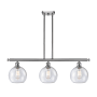 Innovations Lighting Athens 3 Light 36" Wide Linear Pendant Brushed Satin Nickel / Seedy