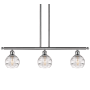 Innovations Lighting Rochester 3 Light 36" Wide Linear Pendant Brushed Satin Nickel / Clear