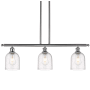Innovations Lighting Bella 3 Light 36" Wide Linear Pendant Brushed Satin Nickel / Seedy