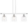 Innovations Lighting Bella 3 Light 36" Wide Linear Pendant White Polished Chrome / Clear