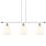 Innovations Lighting Bella 3 Light 36" Wide Linear Pendant White Polished Chrome / Gloss White