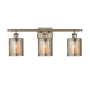 Innovations Lighting Cobbleskill 3 Light 26" Wide Vanity Light Mercury / Antique Brass